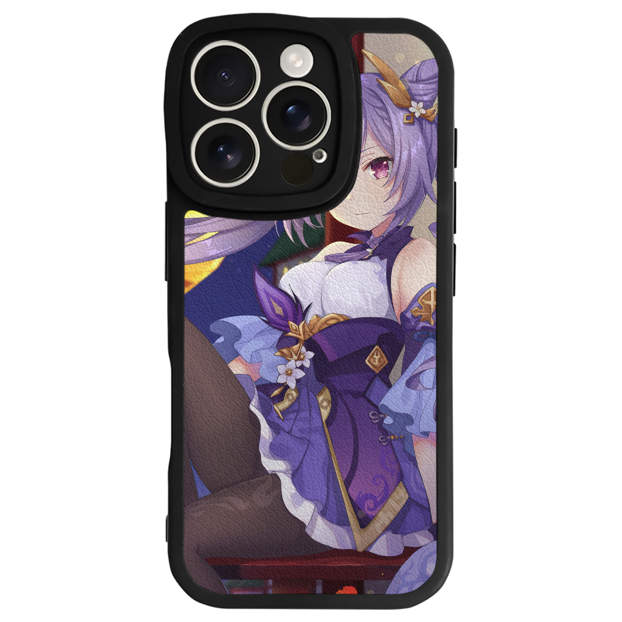 げんし神 genshin 【iPhone 16シリーズ対応】シリコンスマホケース（レザー調） 材質：シリコン